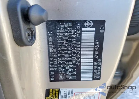 2005 Toyota Camry Le z USA, uszkodzony, nr VIN 4T1BE32K65U383612